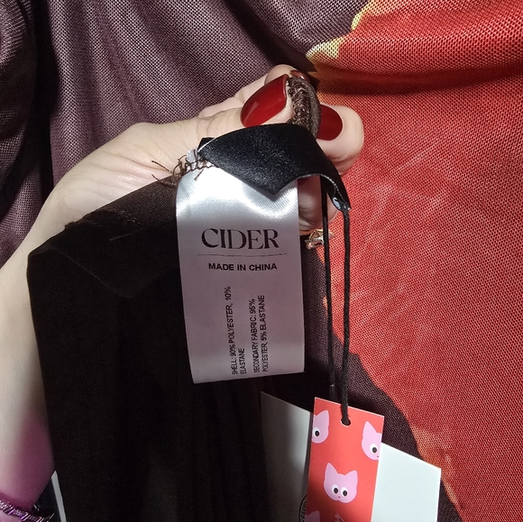 🍎 Floral Print Brown Plus Size 4x / 24 - Picture 6 of 6